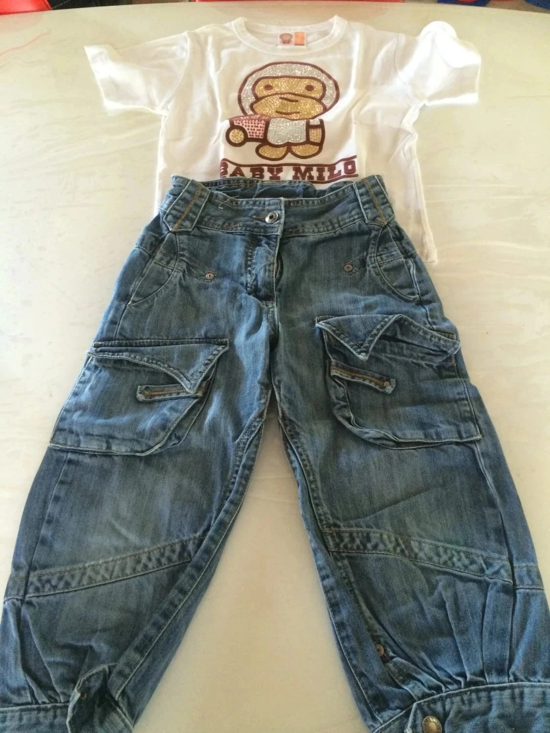 Jeans Bermuda dpam 8 jaar T-shirt baby milo – photo 17